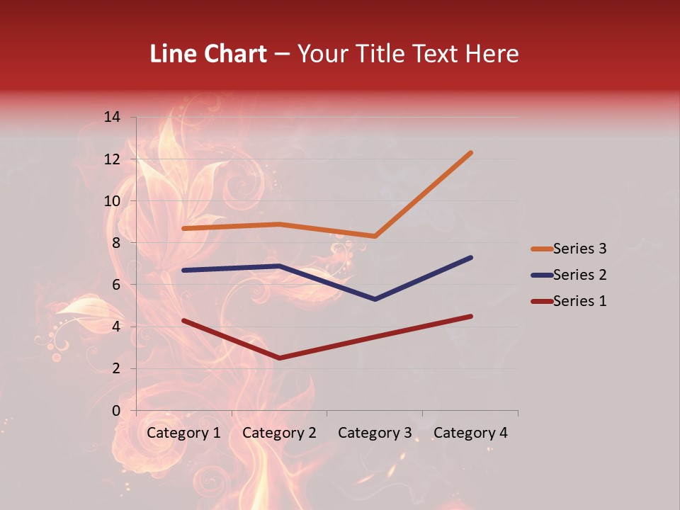 Single Background Flower PowerPoint Template