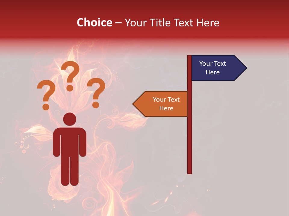 Single Background Flower PowerPoint Template