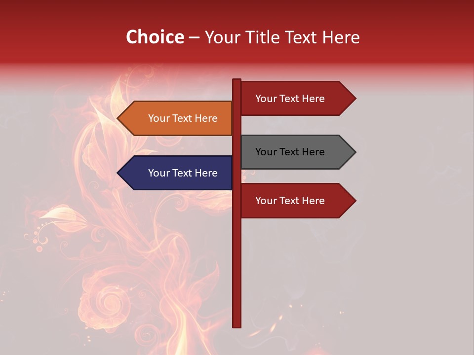 Single Background Flower PowerPoint Template