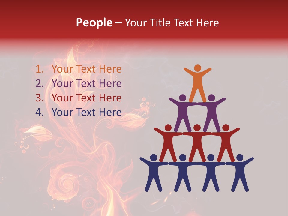 Single Background Flower PowerPoint Template