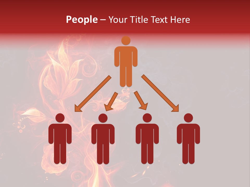 Single Background Flower PowerPoint Template