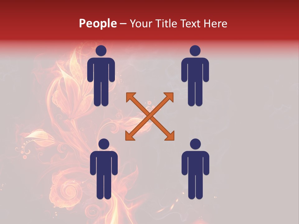 Single Background Flower PowerPoint Template