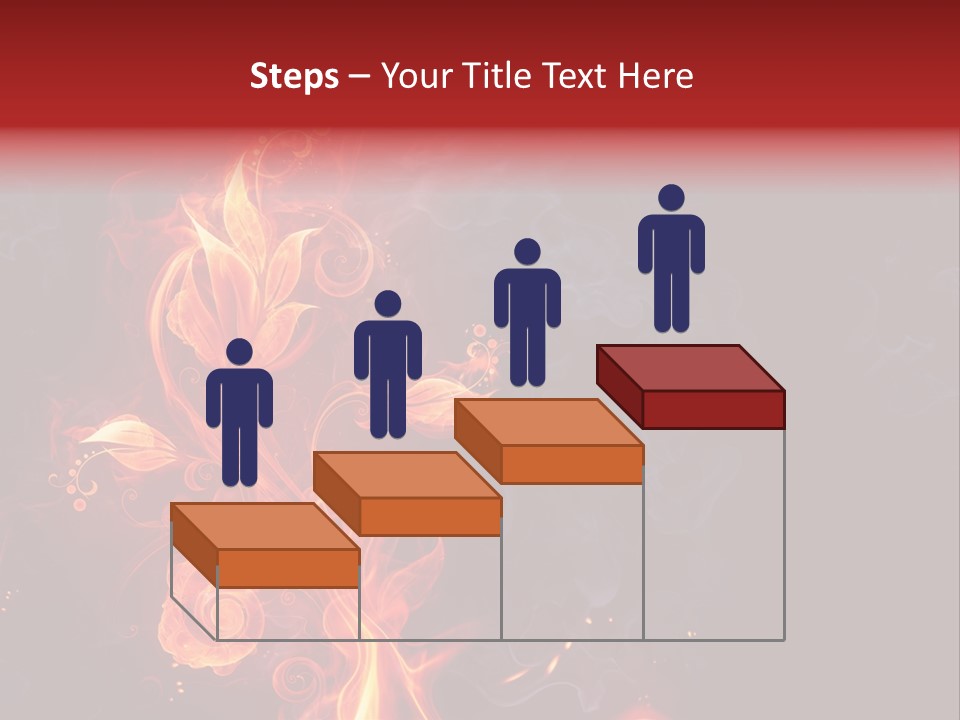 Single Background Flower PowerPoint Template