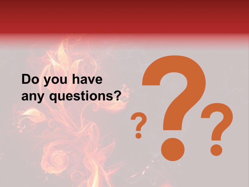 Single Background Flower PowerPoint Template