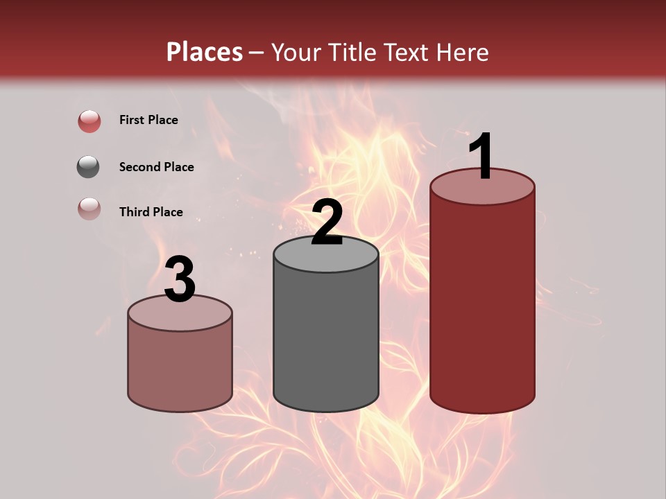 Fire Rose PowerPoint Template