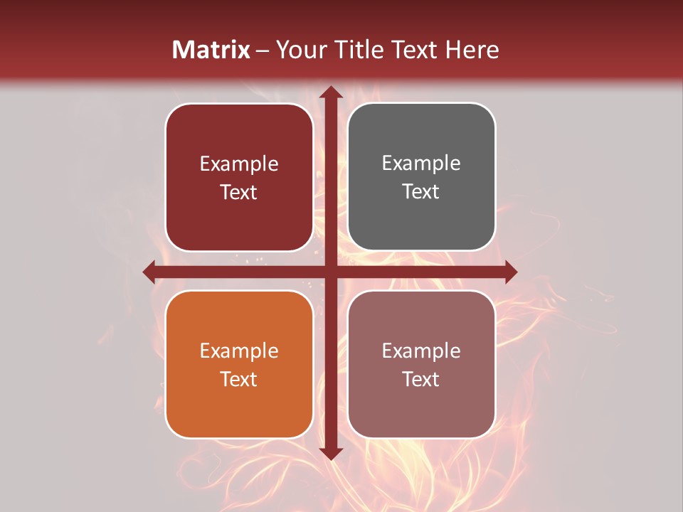 Fire Rose PowerPoint Template