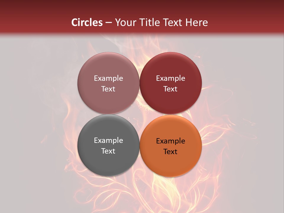 Fire Rose PowerPoint Template