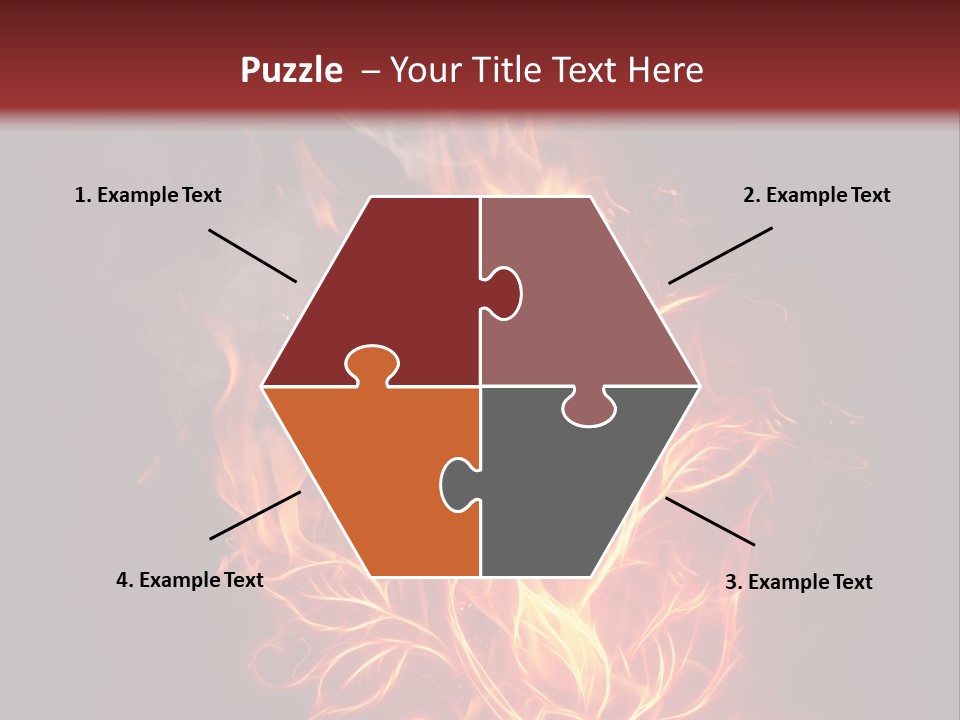 Fire Rose PowerPoint Template