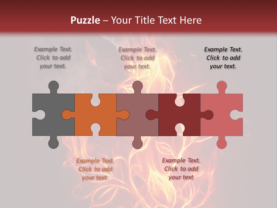 Fire Rose PowerPoint Template