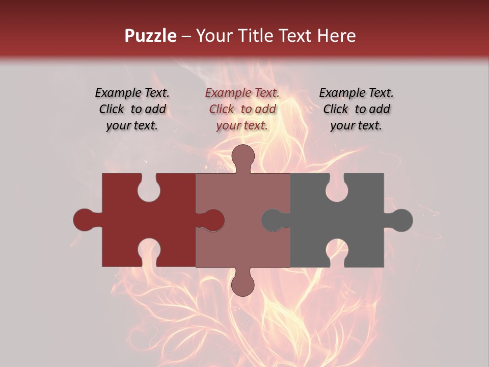 Fire Rose PowerPoint Template