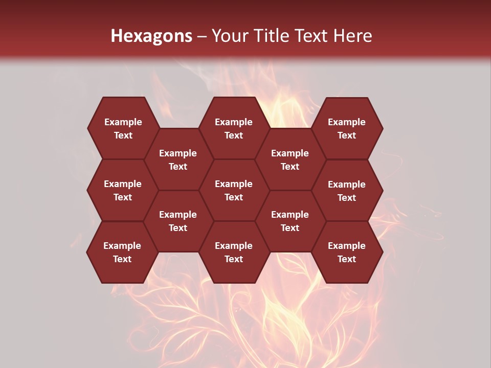 Fire Rose PowerPoint Template