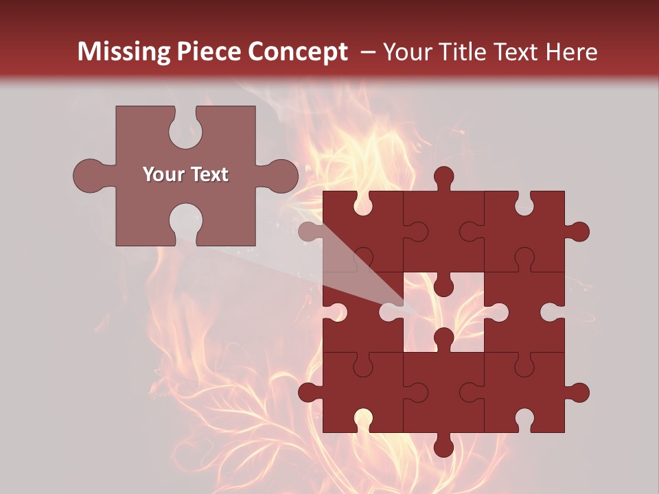 Fire Rose PowerPoint Template