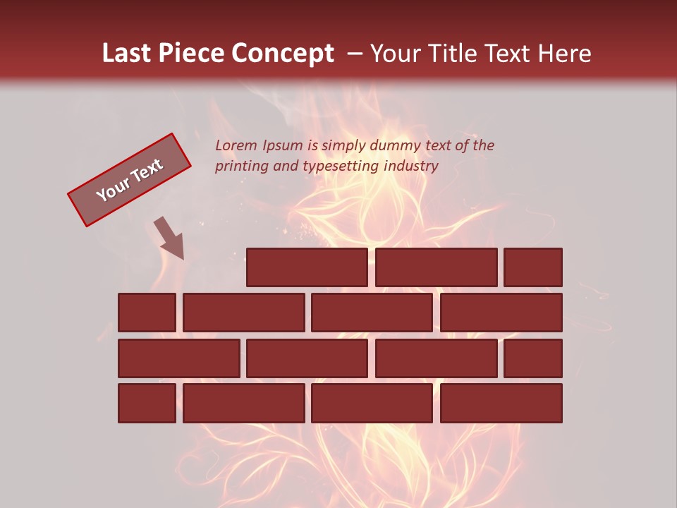 Fire Rose PowerPoint Template