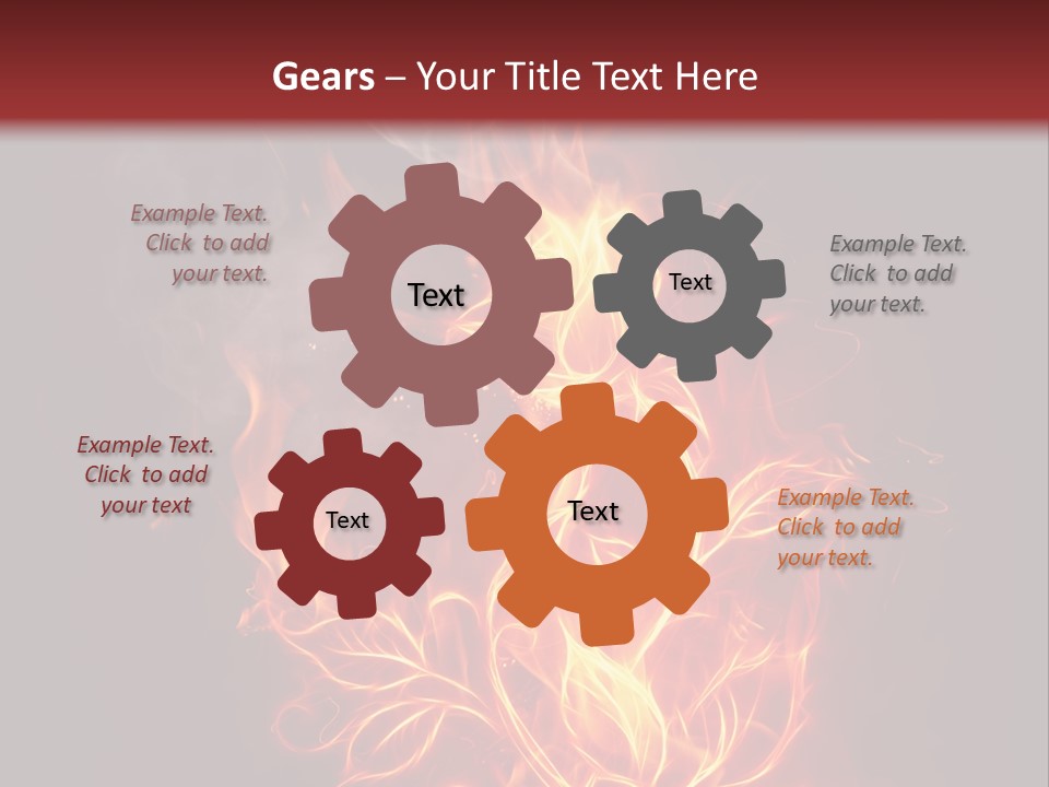 Fire Rose PowerPoint Template