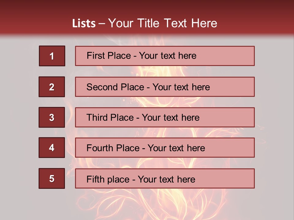 Fire Rose PowerPoint Template