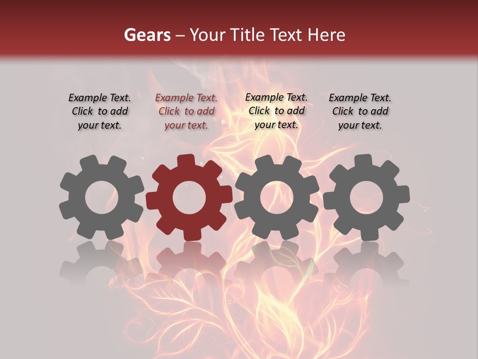 Fire Rose PowerPoint Template