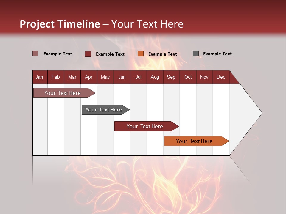 Fire Rose PowerPoint Template