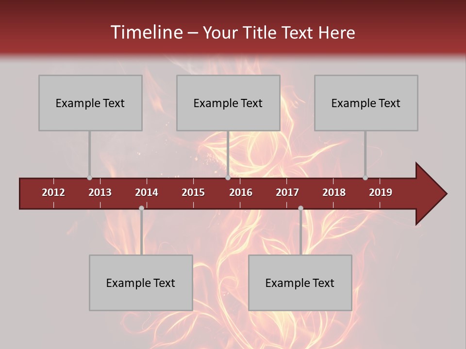 Fire Rose PowerPoint Template