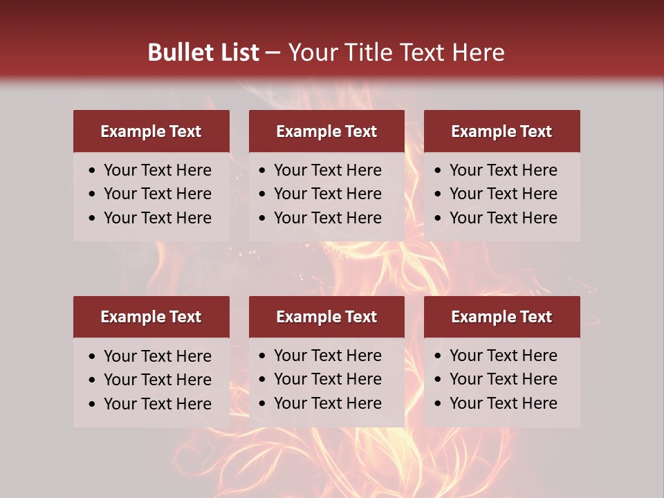 Fire Rose PowerPoint Template