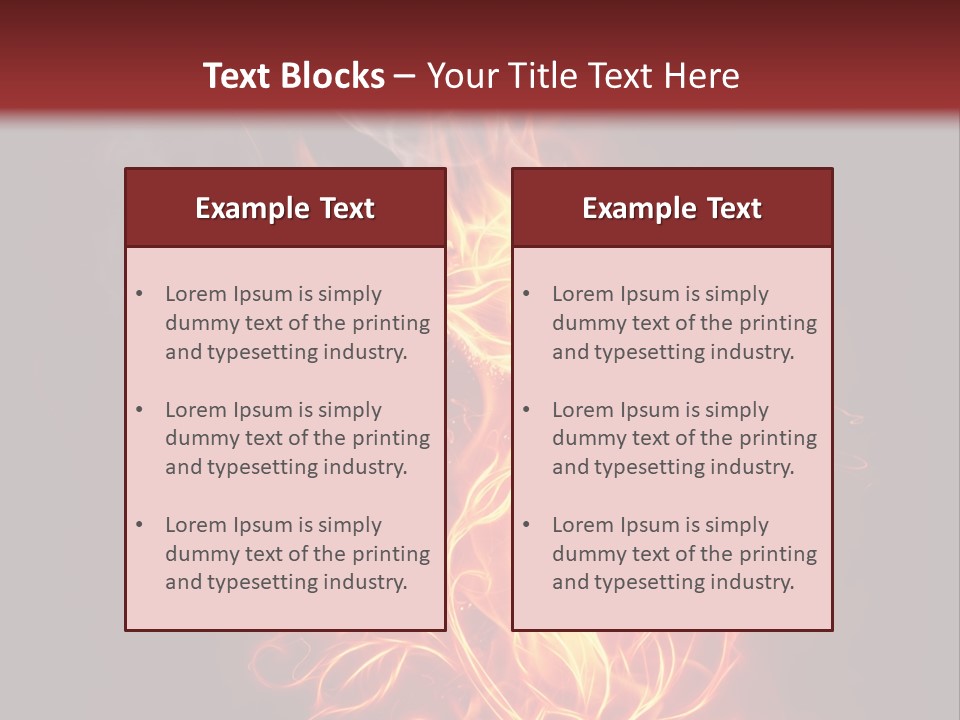 Fire Rose PowerPoint Template