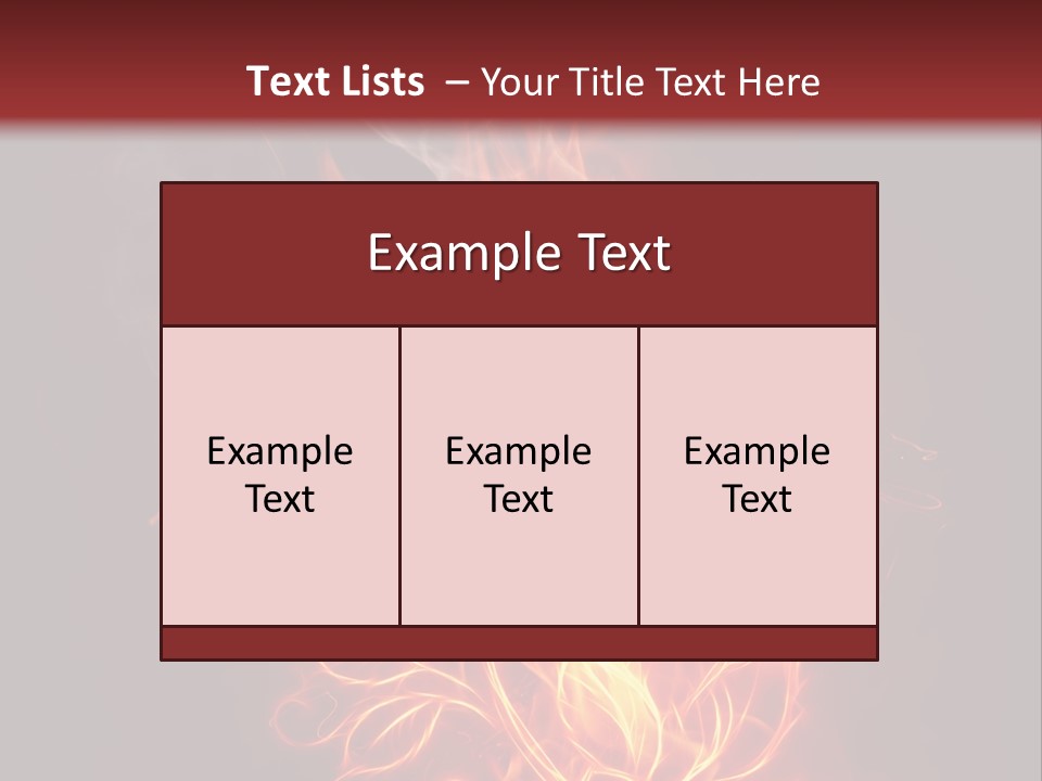 Fire Rose PowerPoint Template