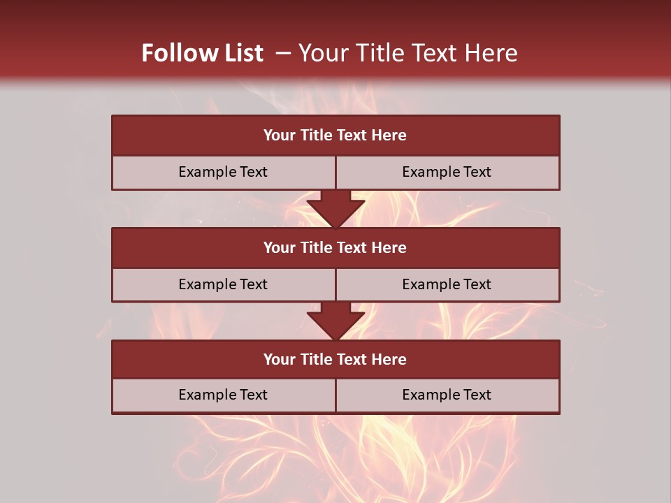 Fire Rose PowerPoint Template