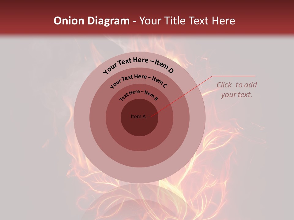 Fire Rose PowerPoint Template