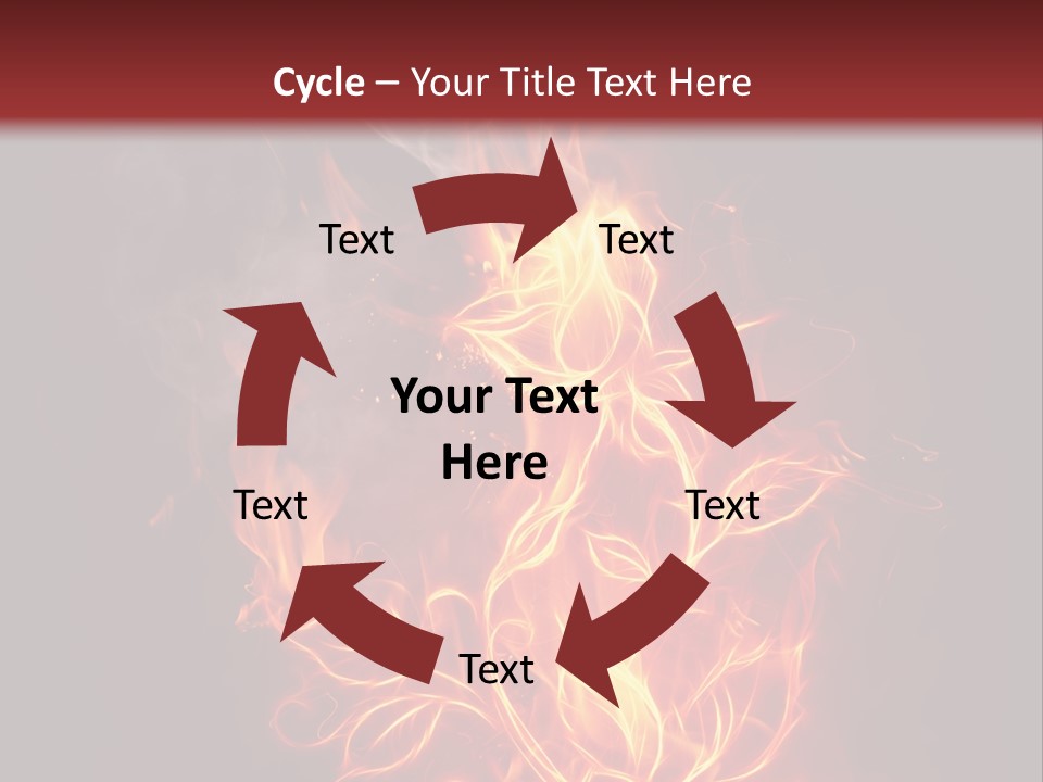 Fire Rose PowerPoint Template