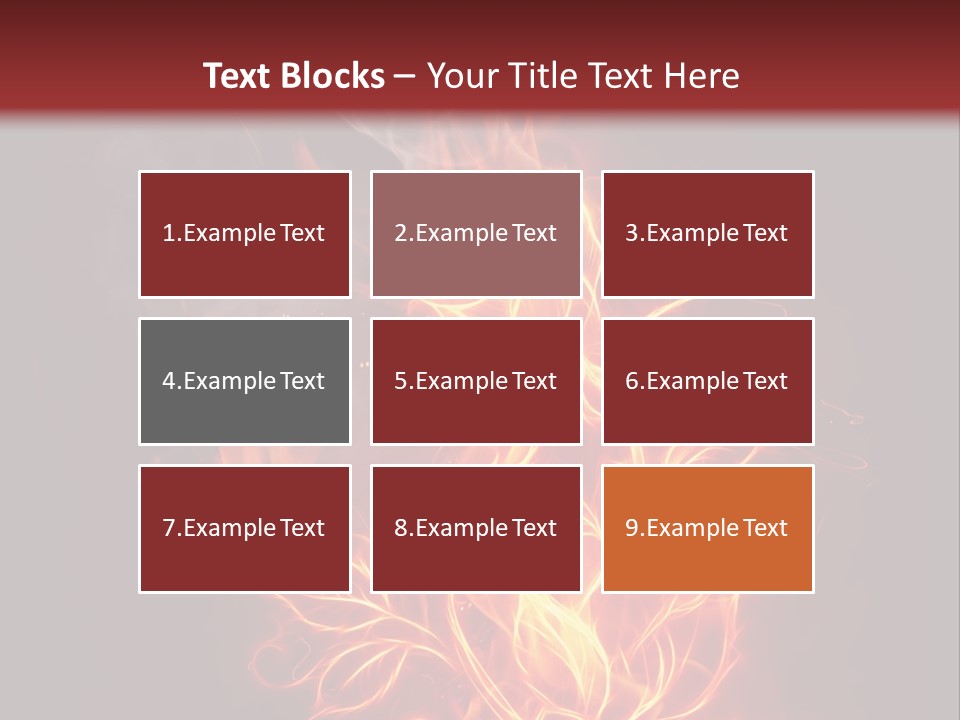 Fire Rose PowerPoint Template