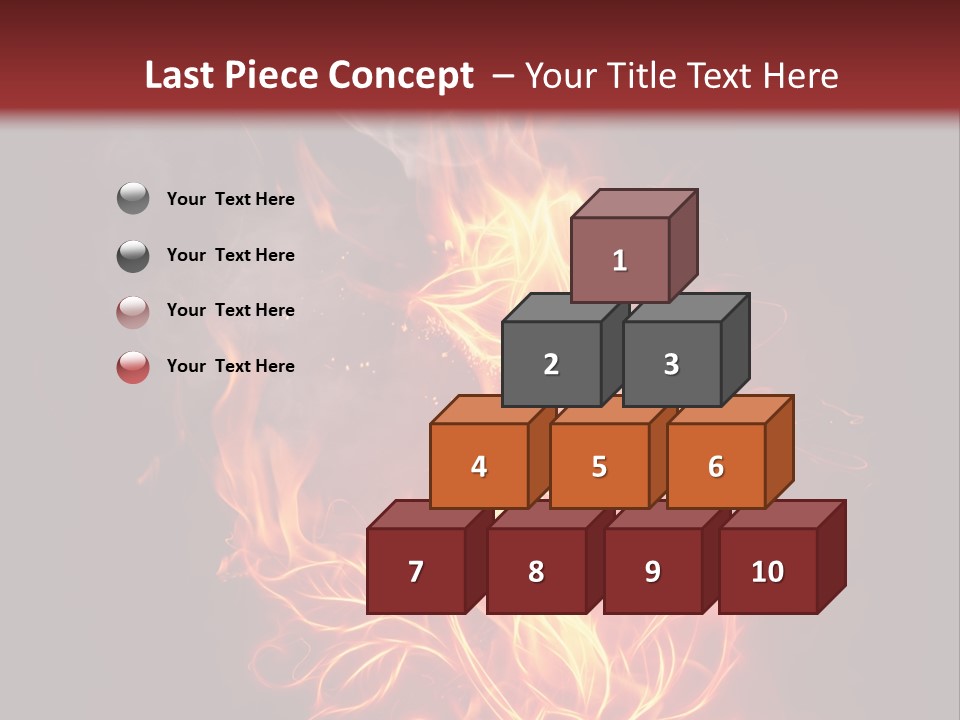 Fire Rose PowerPoint Template