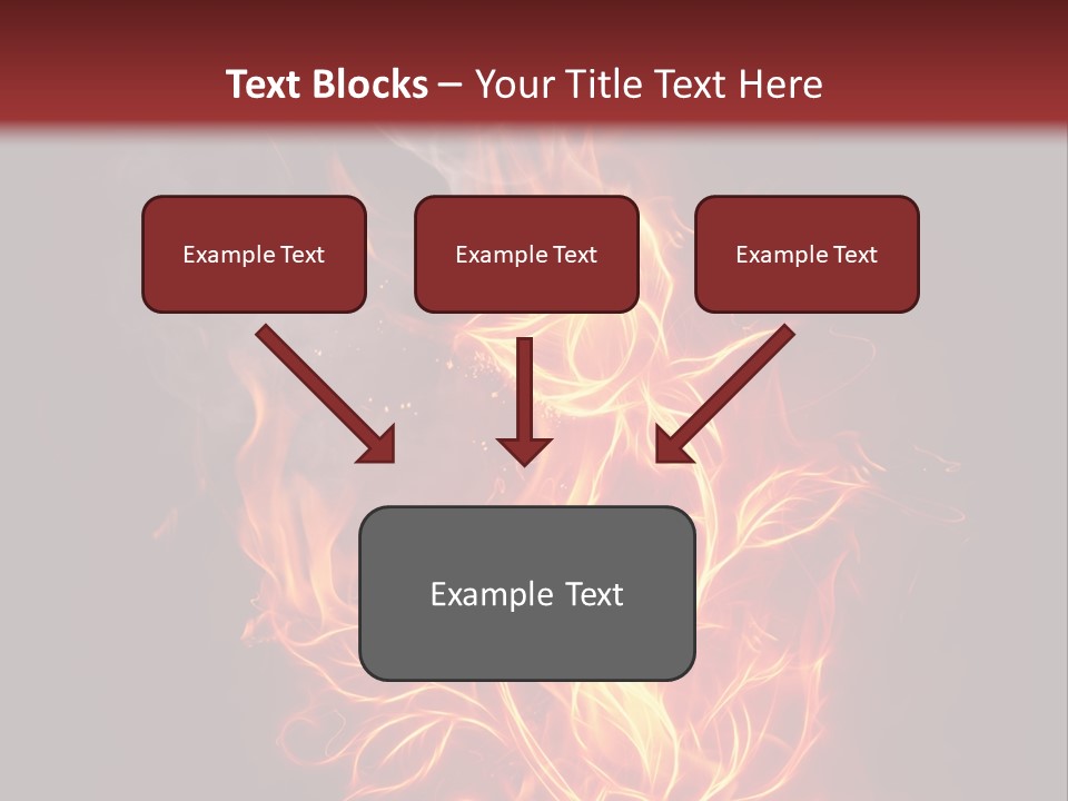 Fire Rose PowerPoint Template