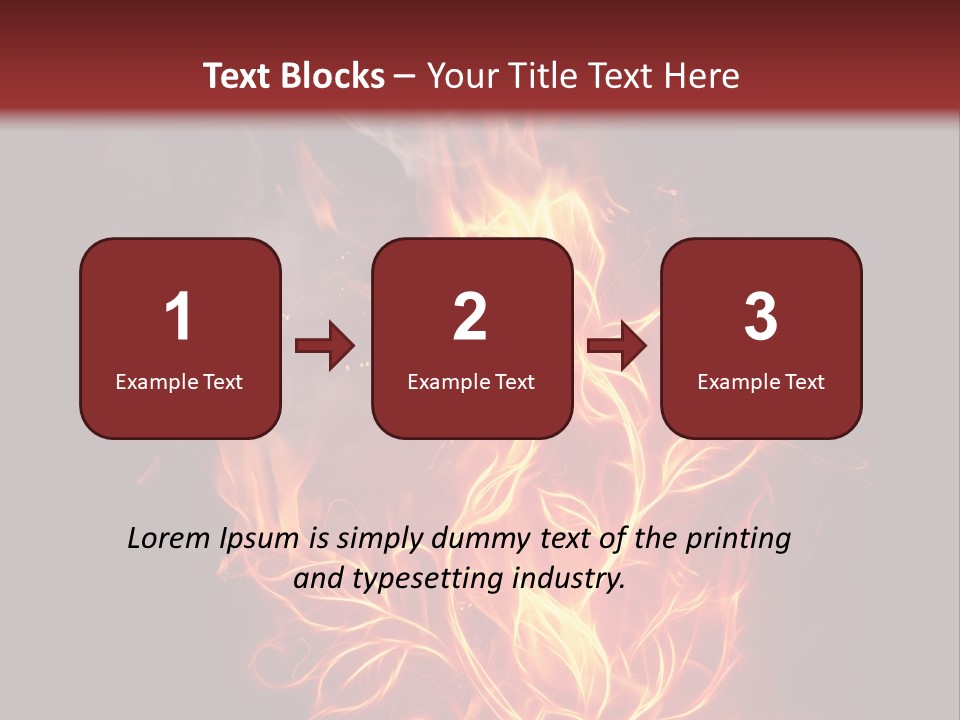 Fire Rose PowerPoint Template