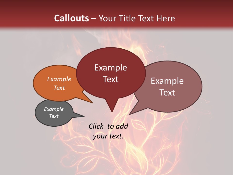 Fire Rose PowerPoint Template