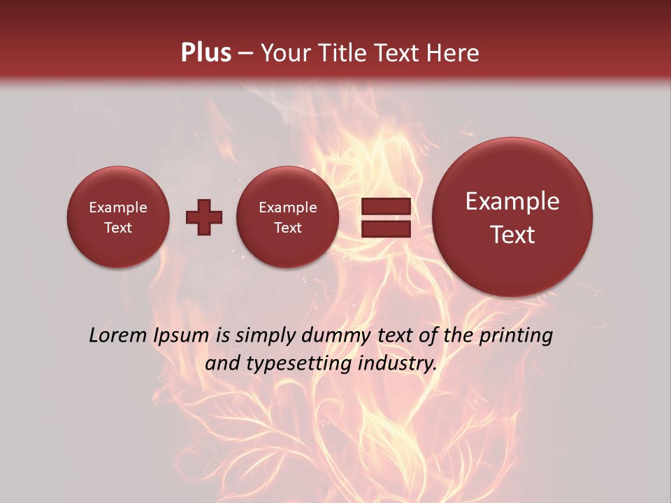 Fire Rose PowerPoint Template