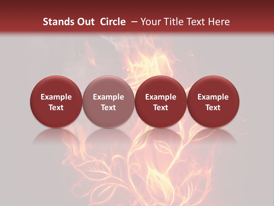 Fire Rose PowerPoint Template