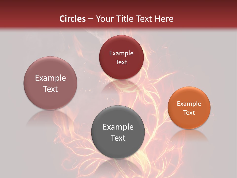 Fire Rose PowerPoint Template