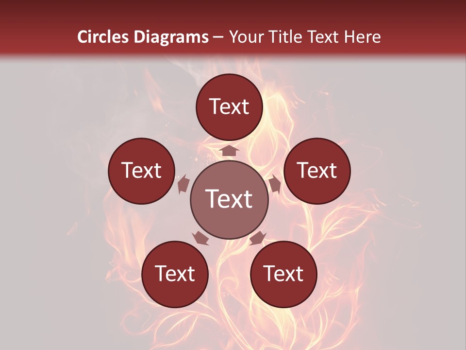 Fire Rose PowerPoint Template