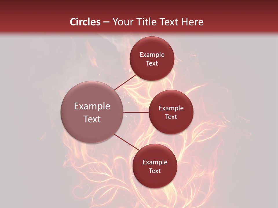Fire Rose PowerPoint Template