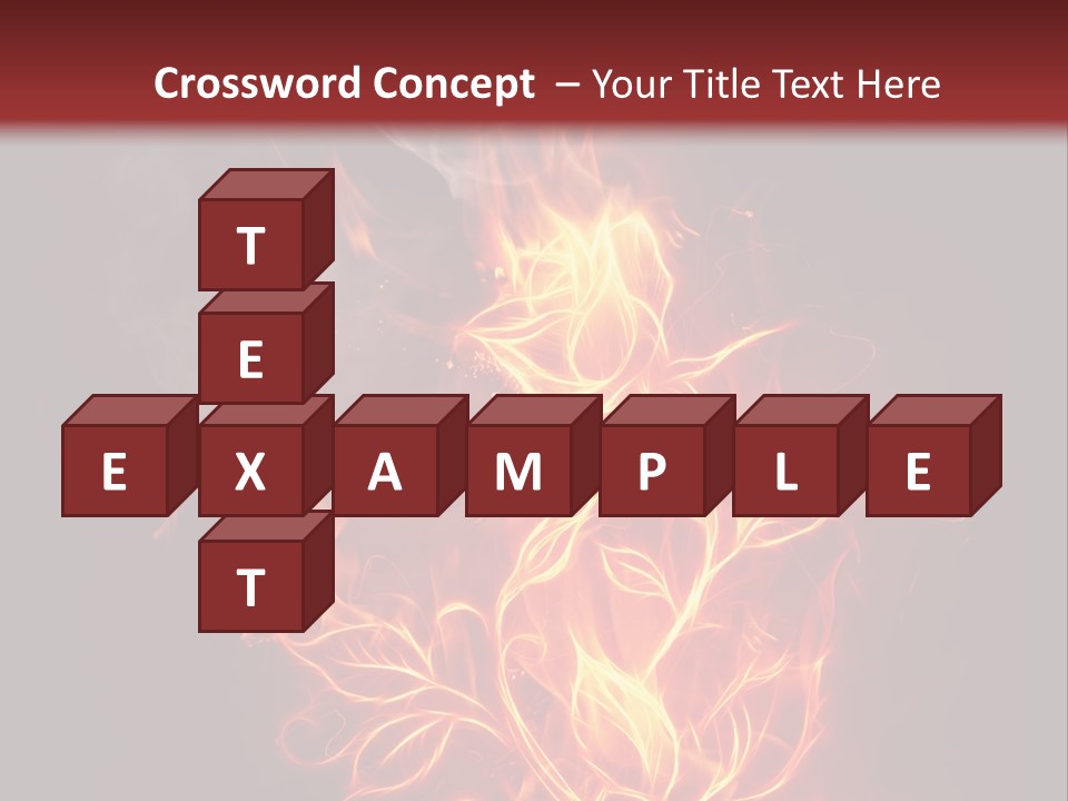 Fire Rose PowerPoint Template