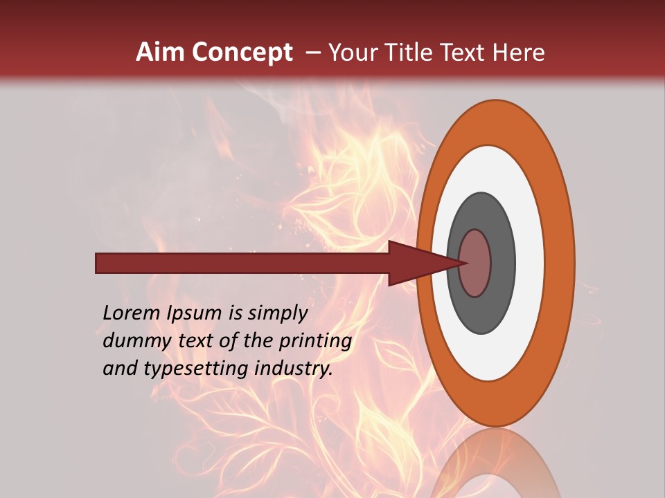 Fire Rose PowerPoint Template