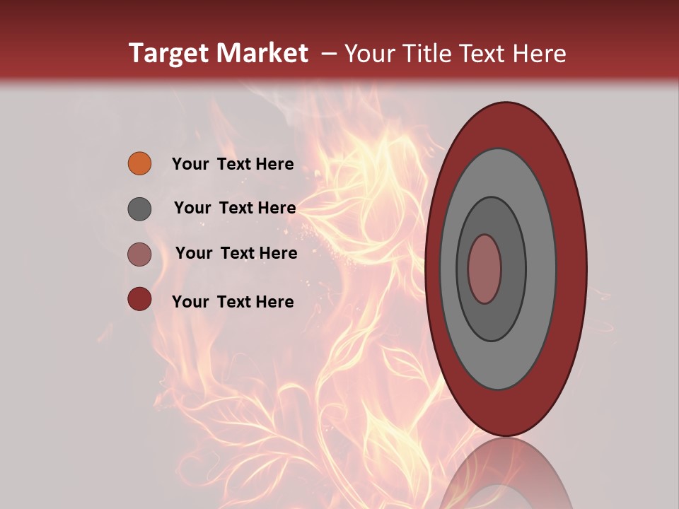 Fire Rose PowerPoint Template