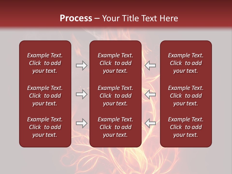 Fire Rose PowerPoint Template