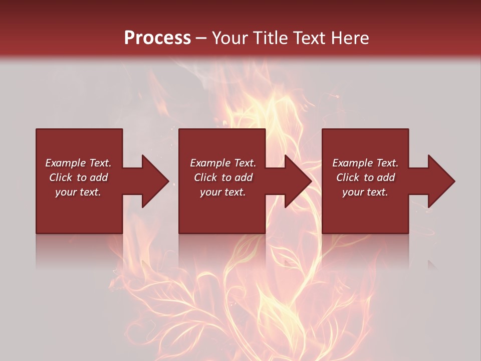 Fire Rose PowerPoint Template