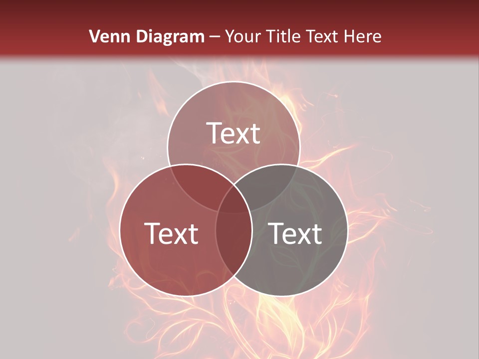 Fire Rose PowerPoint Template