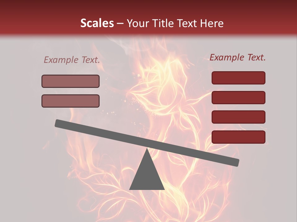 Fire Rose PowerPoint Template