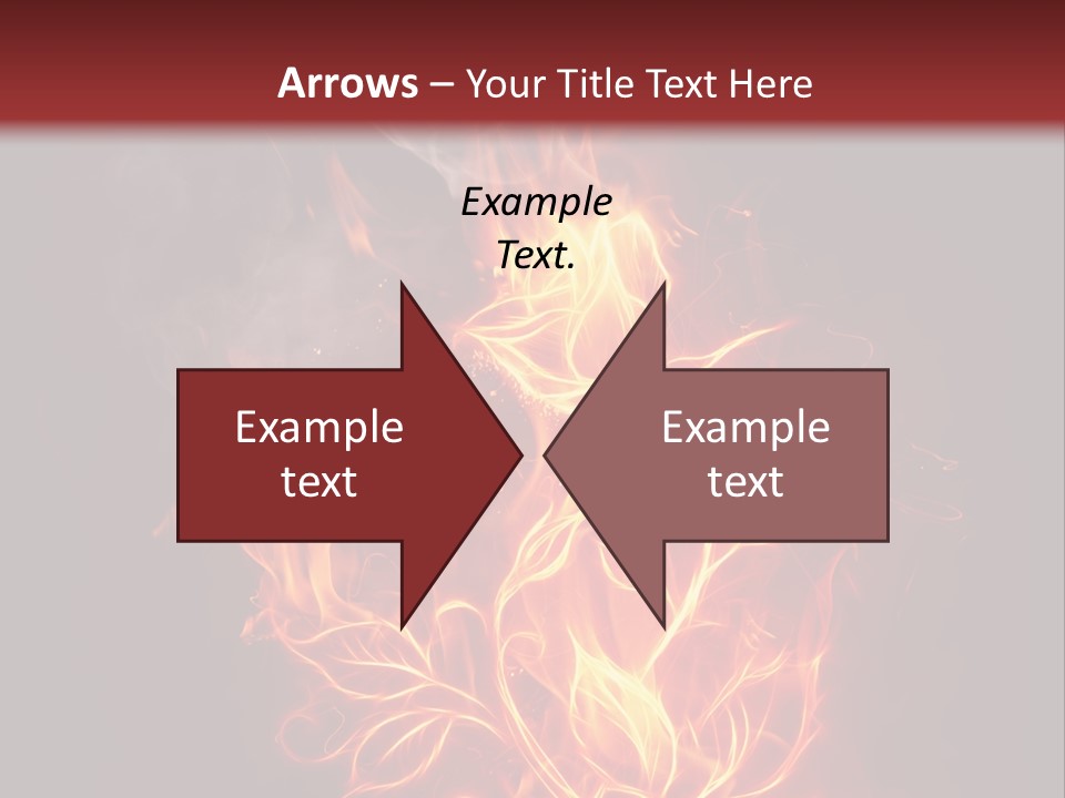 Fire Rose PowerPoint Template