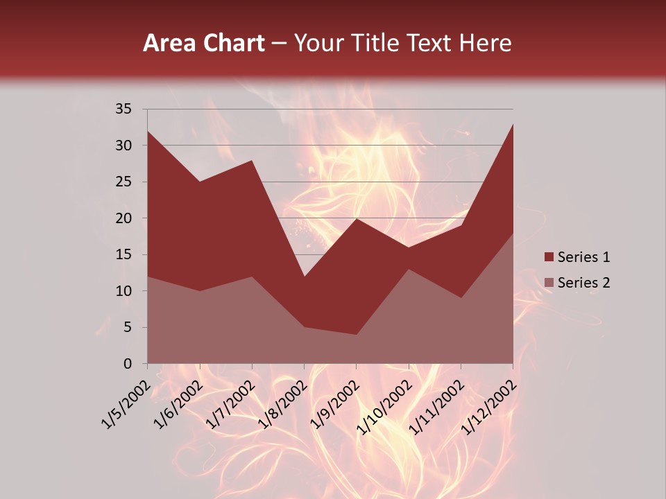 Fire Rose PowerPoint Template