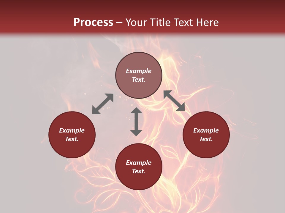 Fire Rose PowerPoint Template