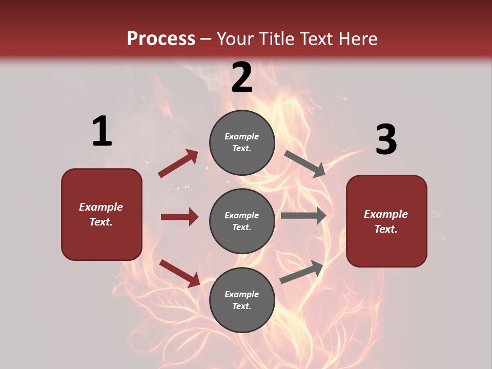 Fire Rose PowerPoint Template