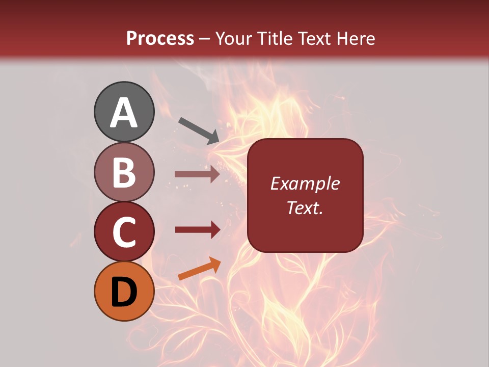Fire Rose PowerPoint Template
